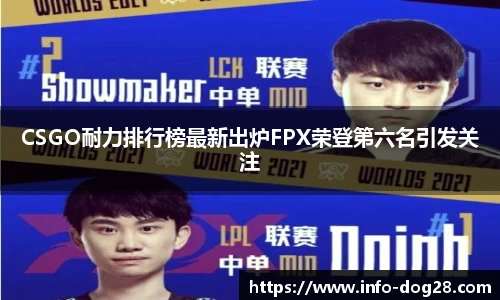 CSGO耐力排行榜最新出炉FPX荣登第六名引发关注